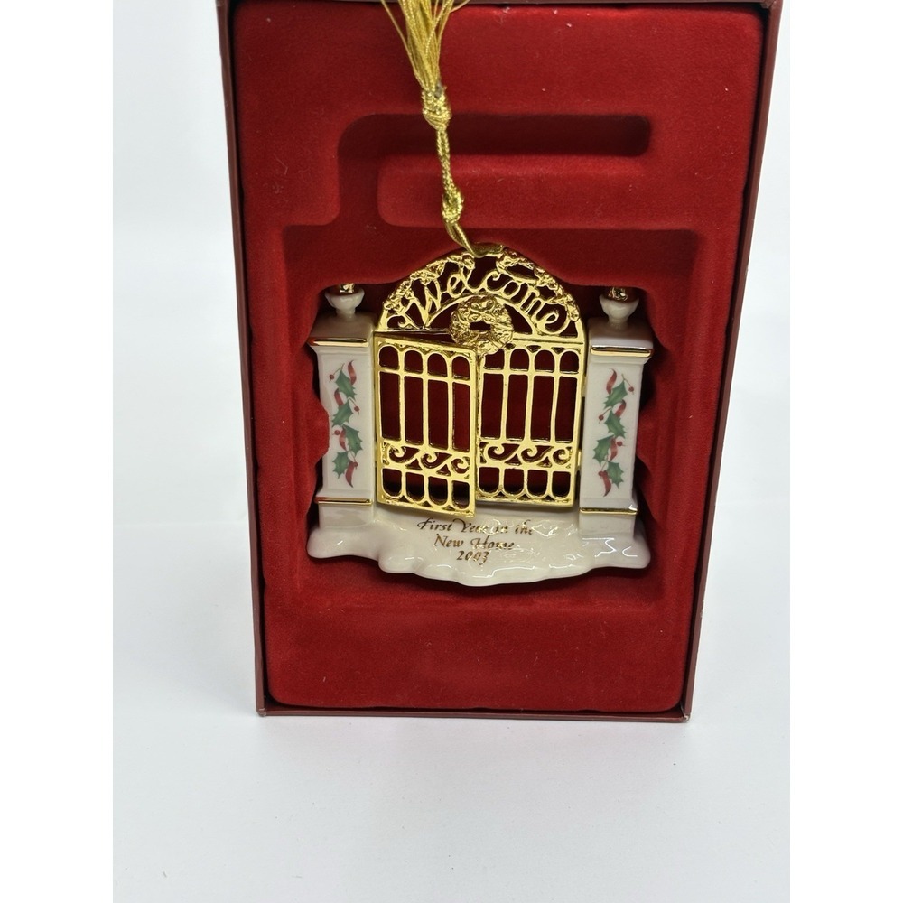 Lenox 2003 First Year in Home Christmas Ornament Box
